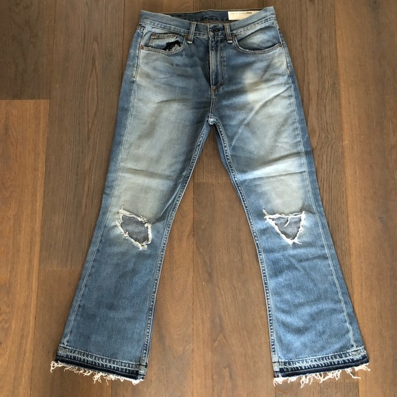 Rag & Bone cropped flare jeans - Picture 1 of 5
